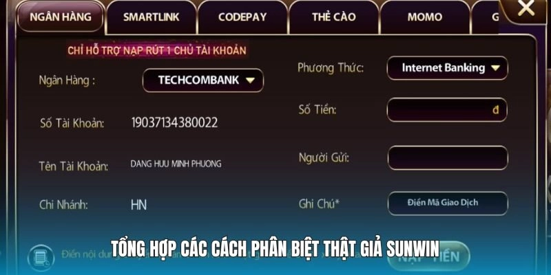 Tổng hợp các cách phân biệt thật giả Sunwin